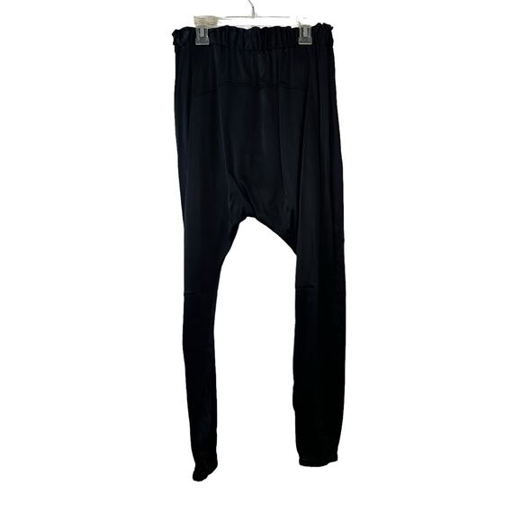Frame Black Satin Joggers Elastic Waist sz XS NWOT - Picture 5 of 13